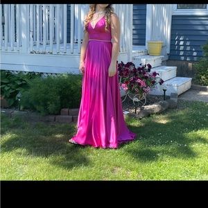pink prom dress